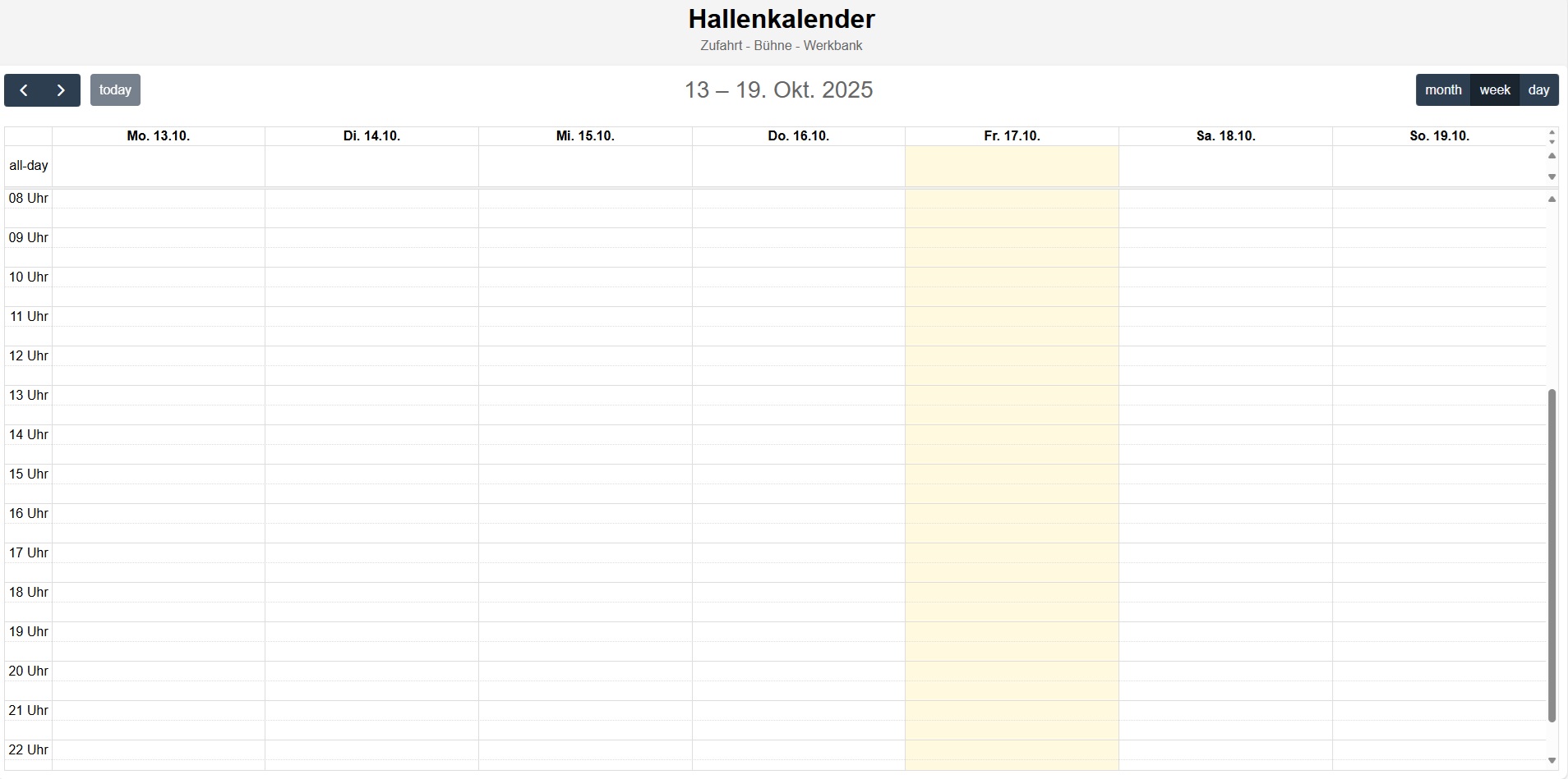 Vorschau hallenkalender
